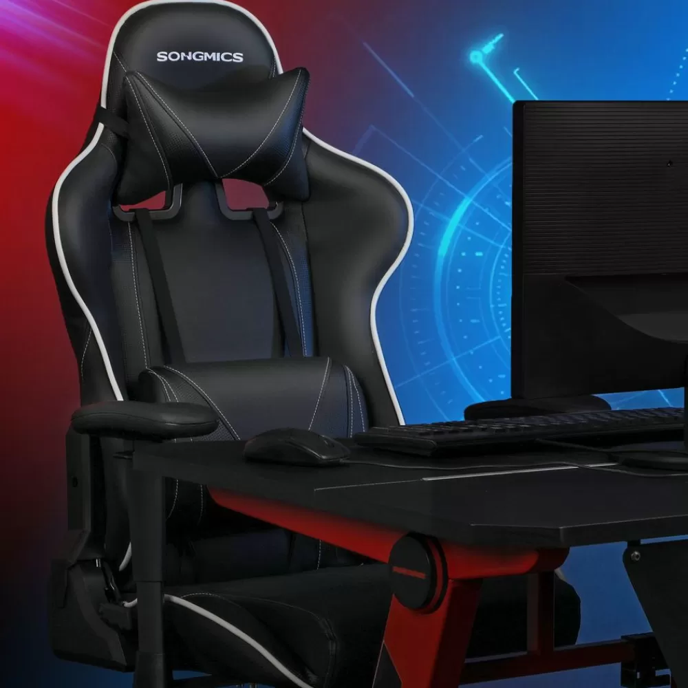 ergonomischer_gamingstuhl_schwarz_3.webp Sale SONGMICS Ergonomischer Gamingstuhl Schwarz