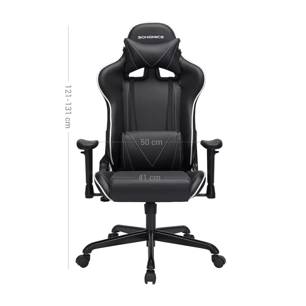ergonomischer_gamingstuhl_schwarz_6.webp Sale SONGMICS Ergonomischer Gamingstuhl Schwarz