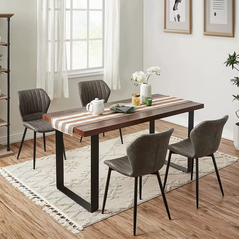 Cheap SONGMICS Esszimmerstühle 2er Set Grau