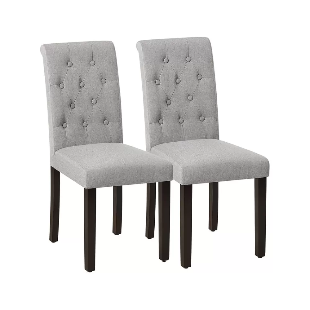 Clearance SONGMICS Esszimmerstühle gepolstert 2er Set