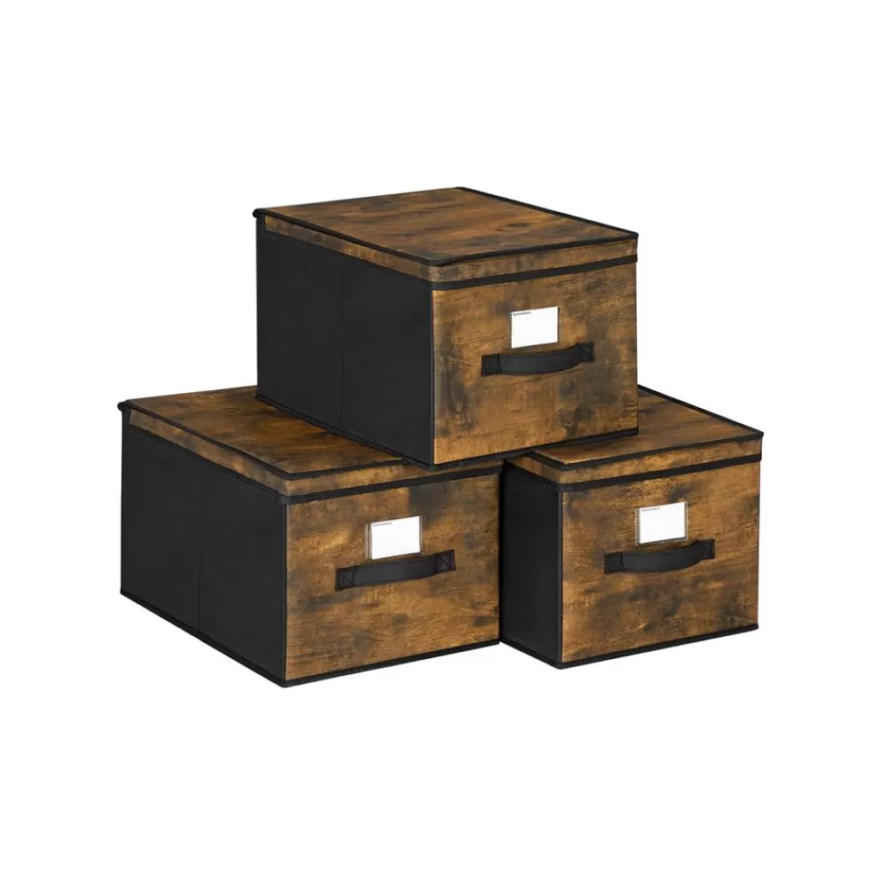 Store SONGMICS Faltboxen vintagebraun-schwarz