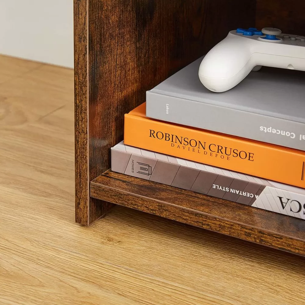 fernsehtisch_offen_vintagebraun_4.webp Outlet SONGMICS Fernsehtisch offen Vintagebraun