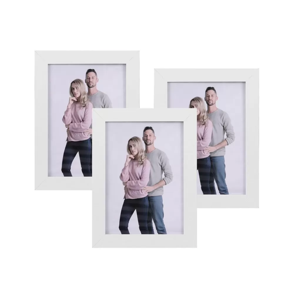 New SONGMICS Fotorahmen 3 Stück 13 x 18 cm Weiß