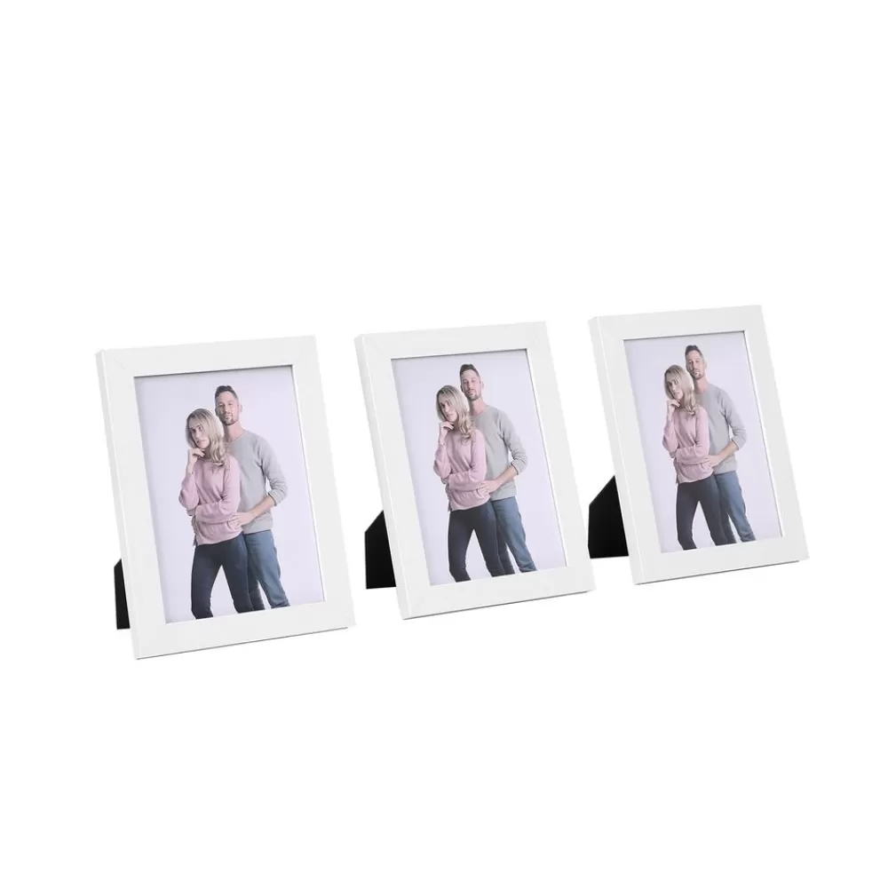New SONGMICS Fotorahmen 3 Stück 13 x 18 cm Weiß