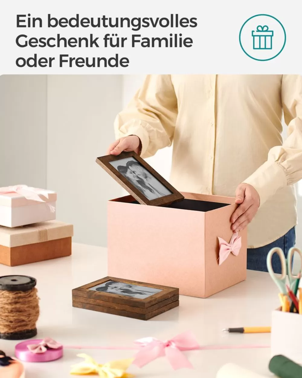 fotorahmen_fr__x__cm_bilder_wanddeko_15.webp Clearance SONGMICS 12 Fotorahmen für 10 x 15 cm Bilder Wanddeko
