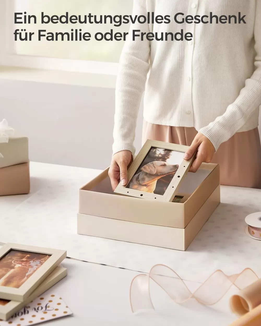 fotorahmen_fr__x__cm_bilder_wanddeko_6.webp Clearance SONGMICS 12 Fotorahmen für 10 x 15 cm Bilder Wanddeko