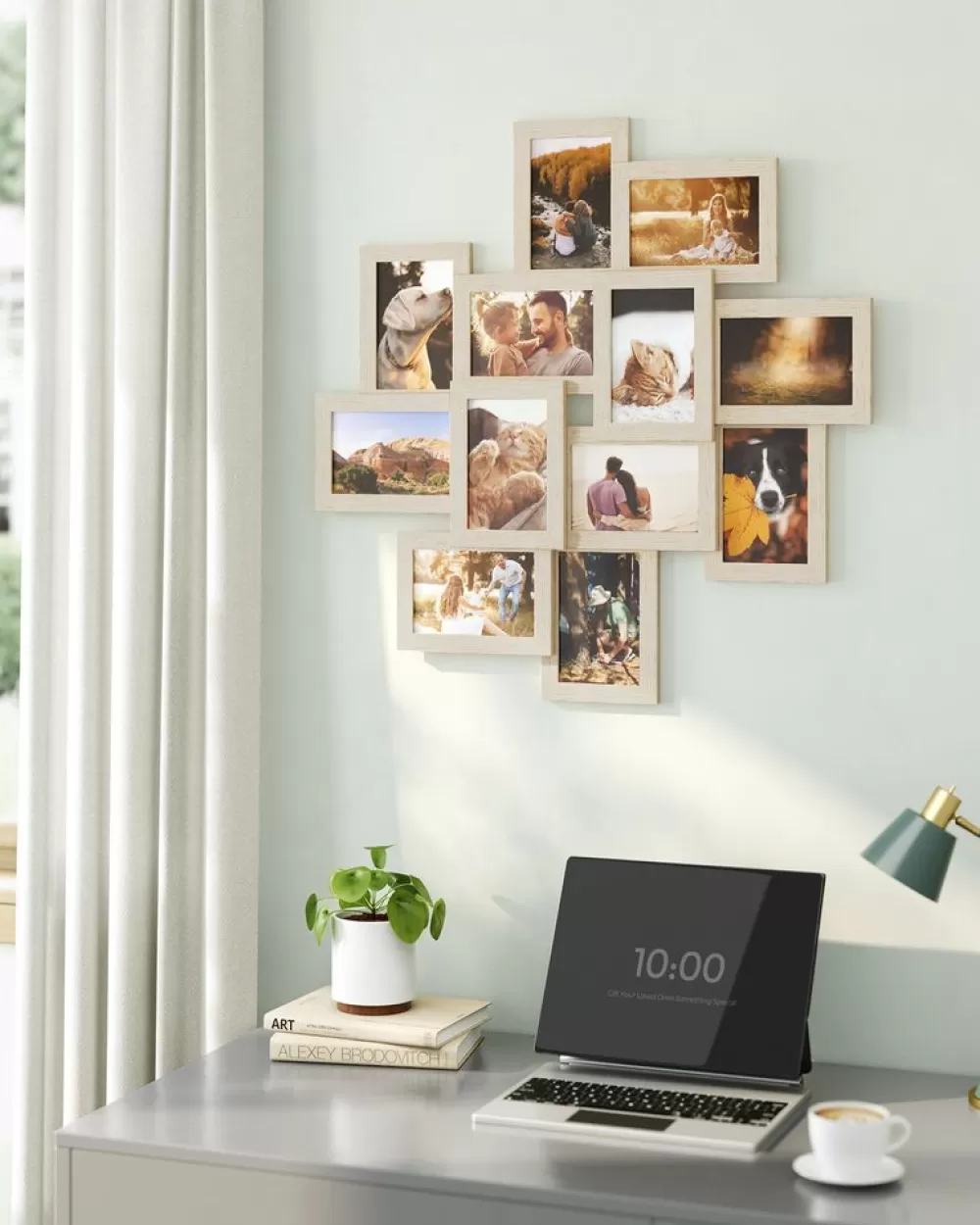 fotorahmen_fr__x__cm_bilder_wanddeko_7.webp Clearance SONGMICS 12 Fotorahmen für 10 x 15 cm Bilder Wanddeko