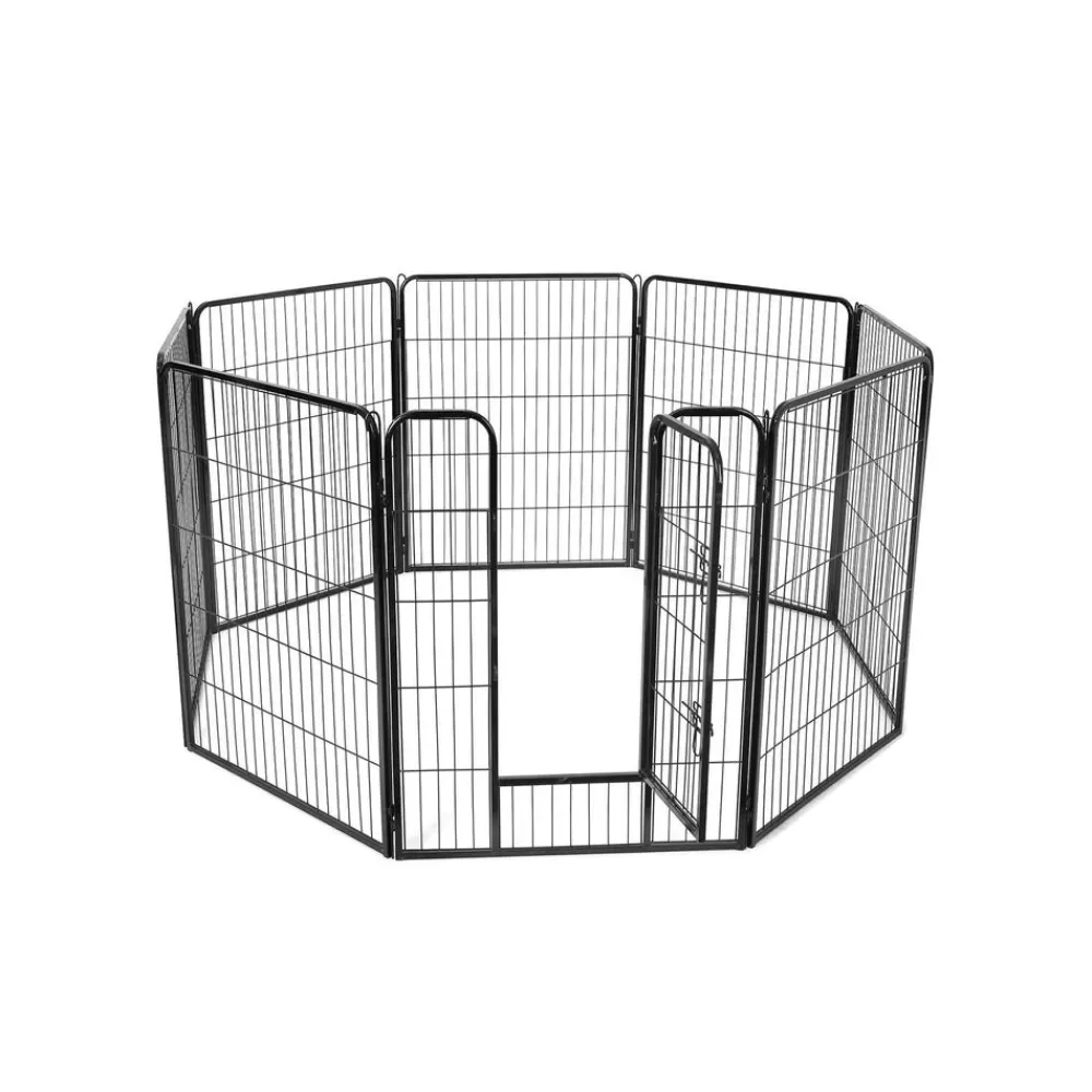 Store SONGMICS Freilaufgehege 100 cm hoch schwarz