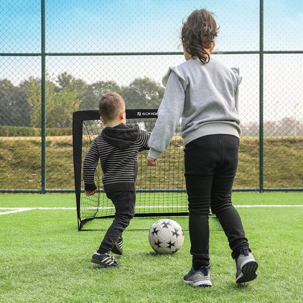Best SONGMICS Fußballtore für Kinder schwarz SZQ122B02
