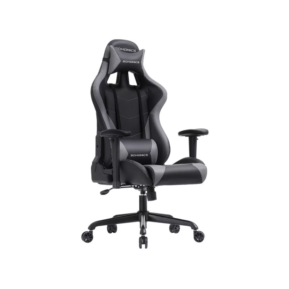 Online SONGMICS Gamingstuhl Kunstleder Schwarz-Grau