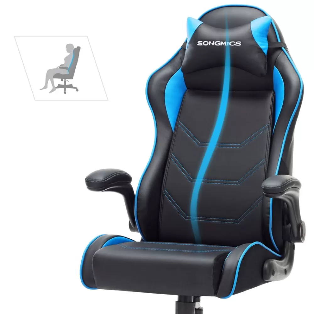 gamingstuhl_schwarzblau_4.webp Flash Sale SONGMICS Gamingstuhl schwarz-blau