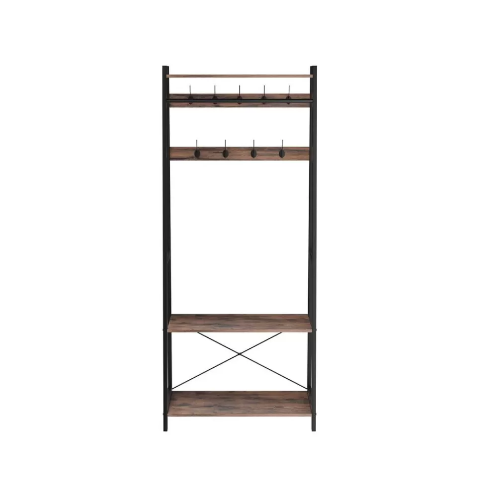Store SONGMICS Garderobe 9 Haken Industriestil
