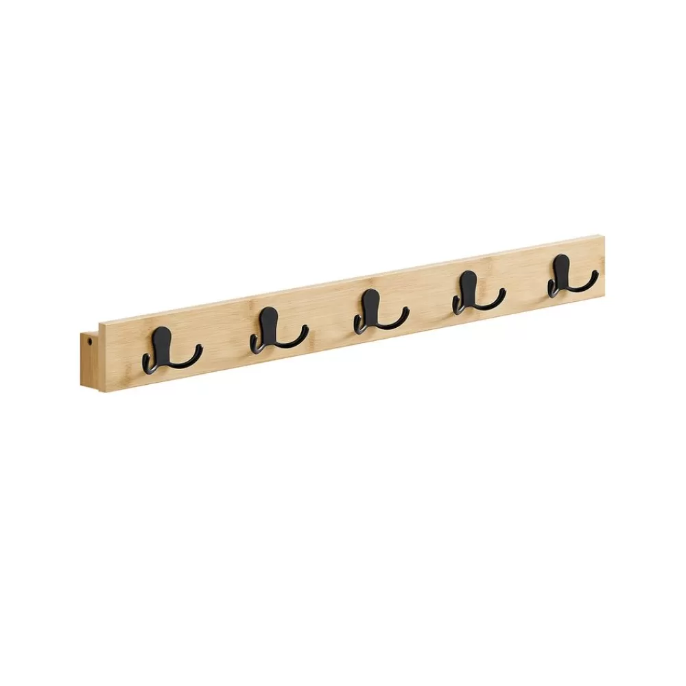 Discount SONGMICS Garderobe mit Ablage und Metallhaken naturbeige