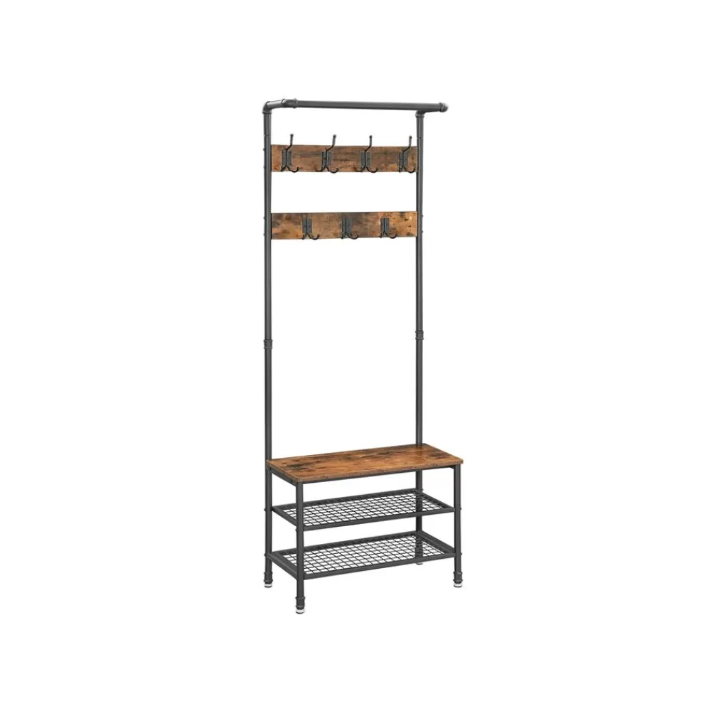 Flash Sale SONGMICS Garderobe mit Gitterablagen Industriestil