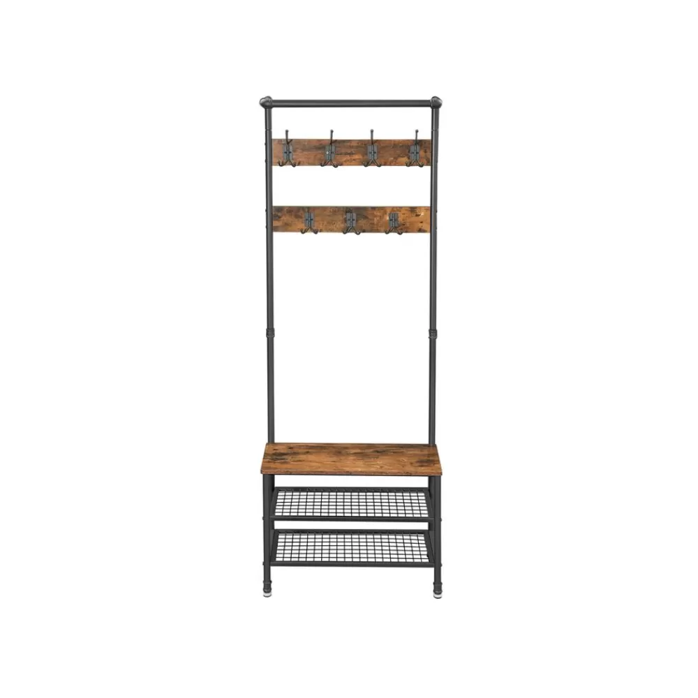 Flash Sale SONGMICS Garderobe mit Gitterablagen Industriestil