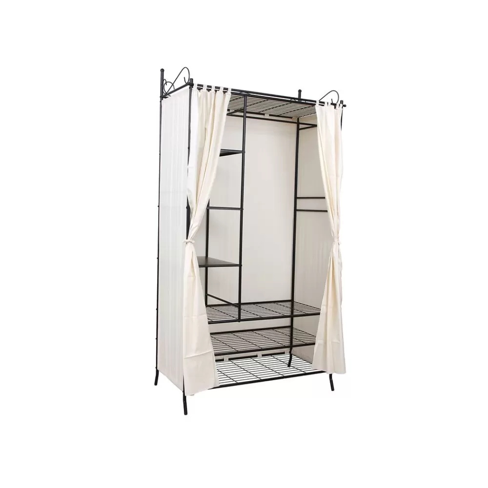 Store SONGMICS Garderobenschrank mit Vorhang