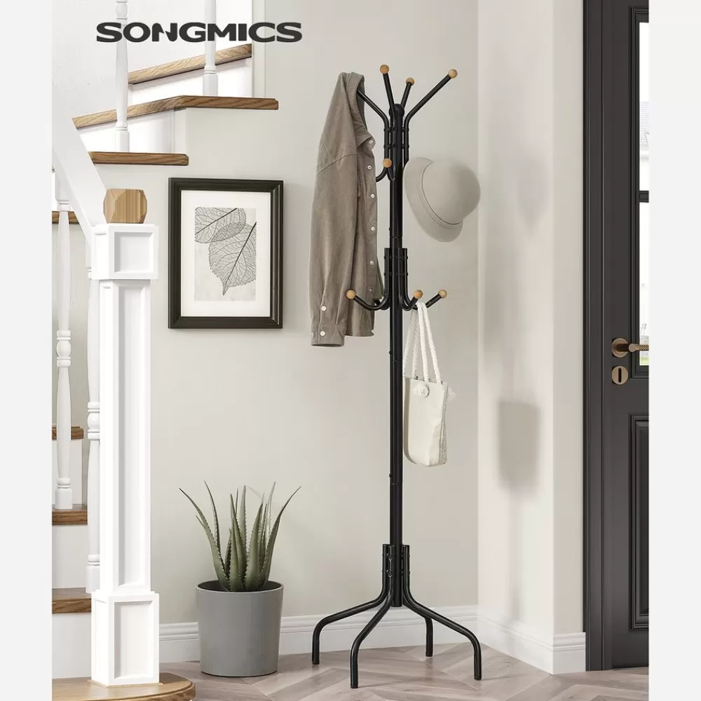 Cheap SONGMICS Garderobenständer aus Metall Schwarz