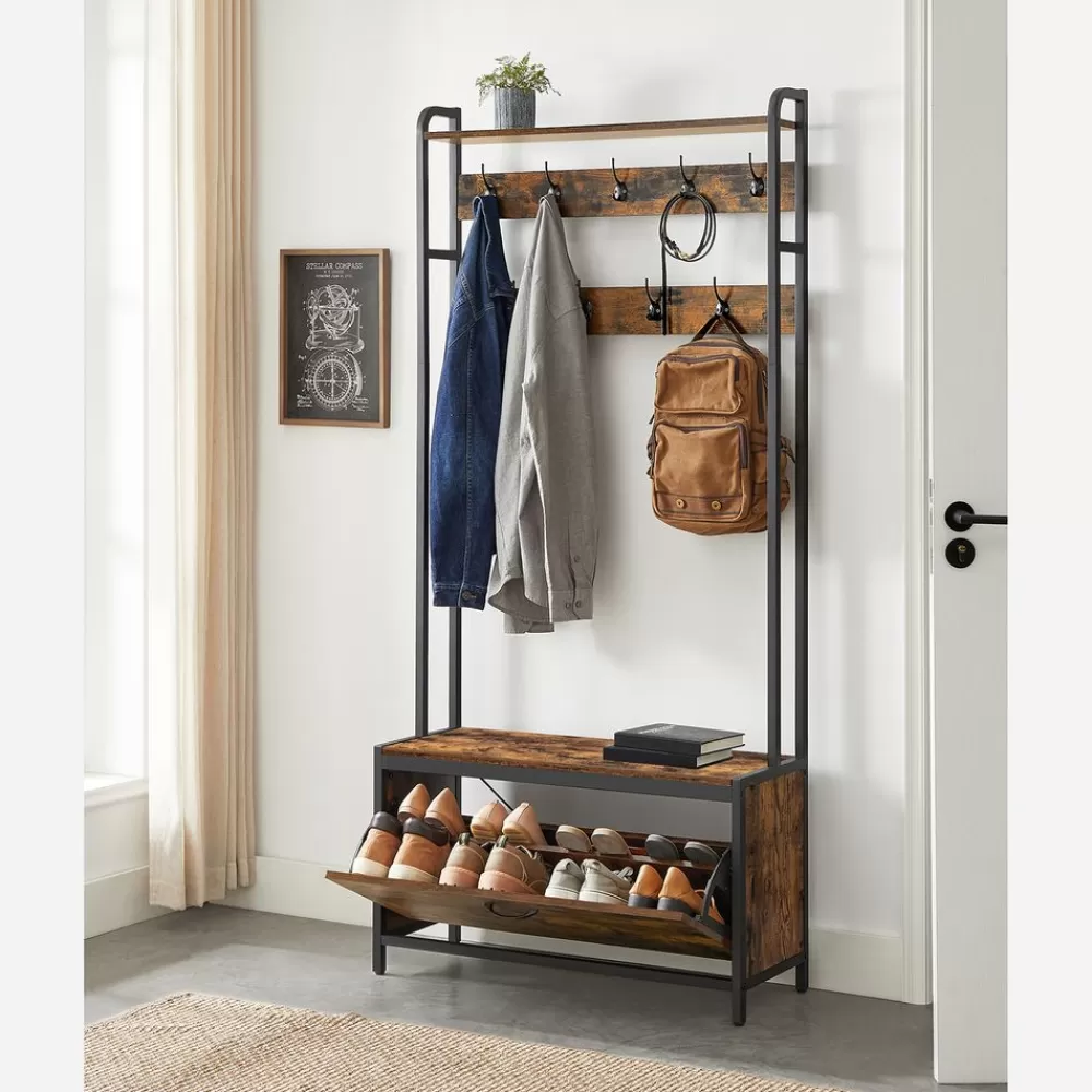 Shop SONGMICS Garderobenständer mit Schuhschrank
