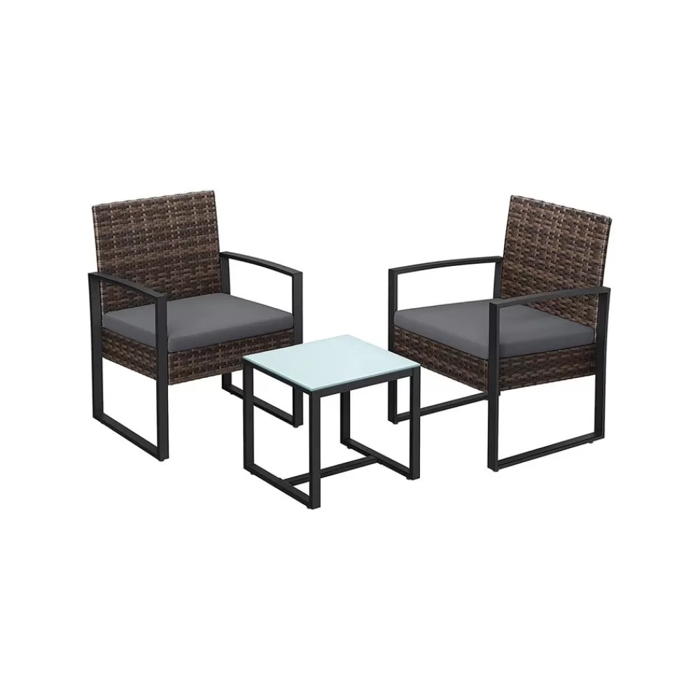 New SONGMICS Gartenmöbel-Set in Rattanoptik 3-teilig