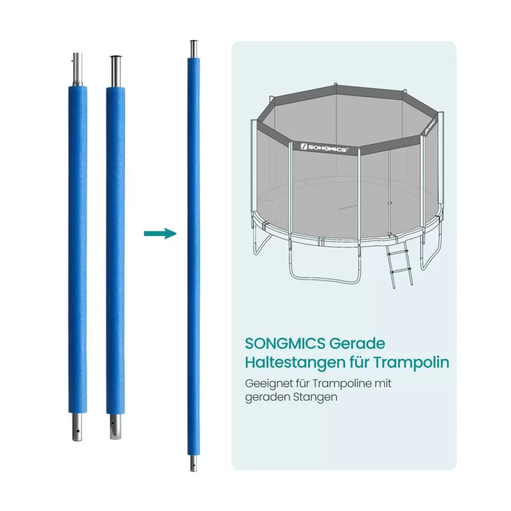 Discount SONGMICS Gerade Haltestangen-Set (1* obere + 1*untere) für Trampolin