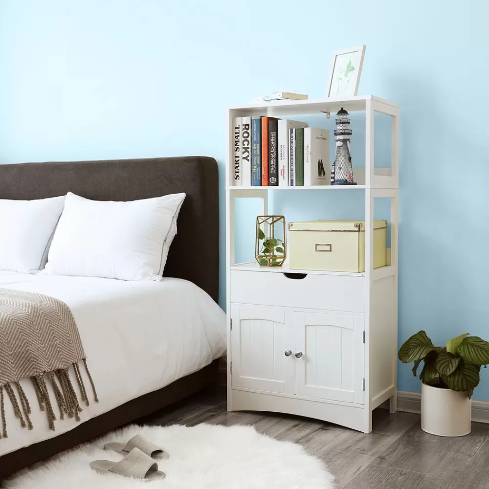 groer_badschrank_wei_2.webp Best Sale SONGMICS Großer Badschrank Weiß Weiβ