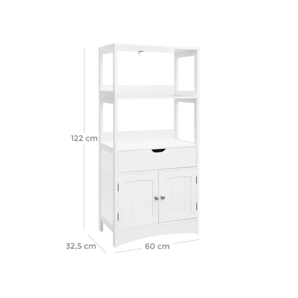 groer_badschrank_wei_5.webp Best Sale SONGMICS Großer Badschrank Weiß Weiβ