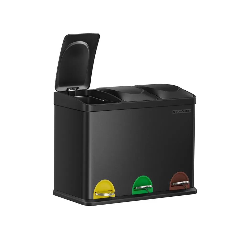 groer_mlltrenner__liter__x__l_7.webp Best SONGMICS Großer Mülltrenner 45 Liter (3 x 15 L)