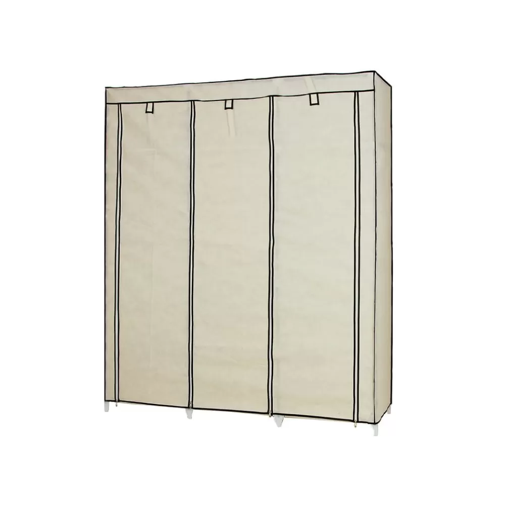 Store SONGMICS Großer Stoffschrank 175 x 150 cm Beige