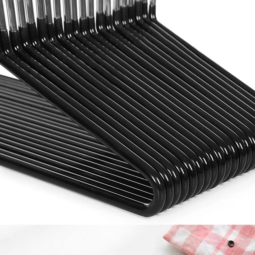 gummierte_hosenbgel_er_set_schwarz_3.webp Store SONGMICS Gummierte Hosenbügel 50er Set Schwarz