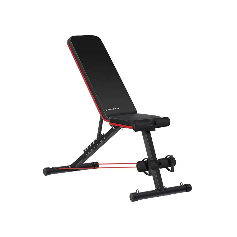 Shop SONGMICS Hantelbank schwarz-rot