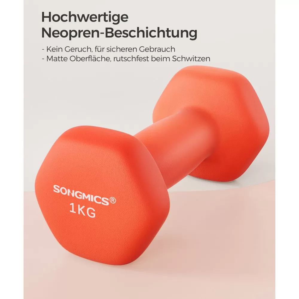 Shop SONGMICS Hanteln 2 x 1,5 kg Orange