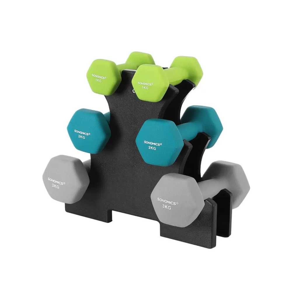 Outlet SONGMICS Hantel-Set 1, 2, 3 kg Grau-Grün