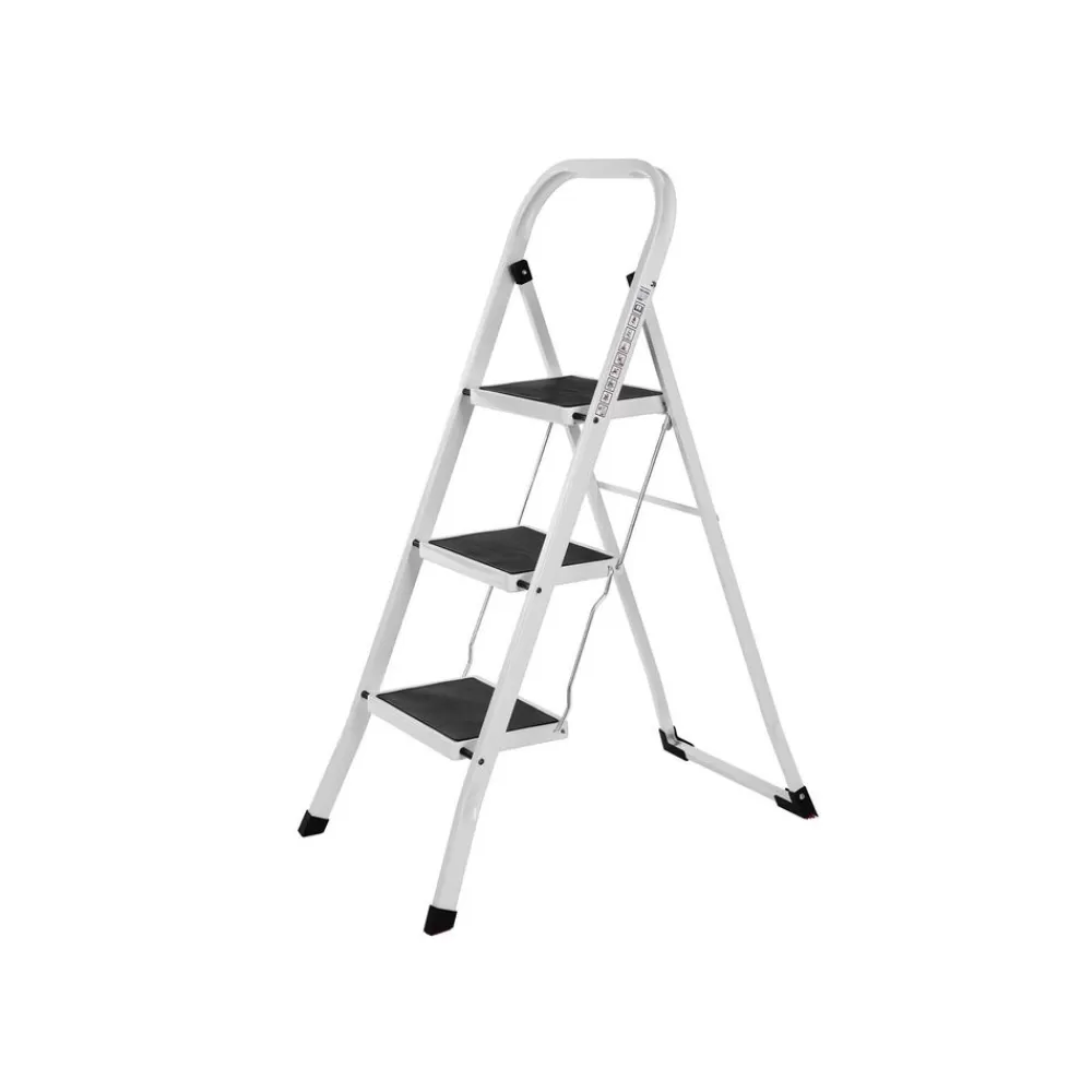 Shop SONGMICS Haushaltsleiter 3 Stufen Weiß