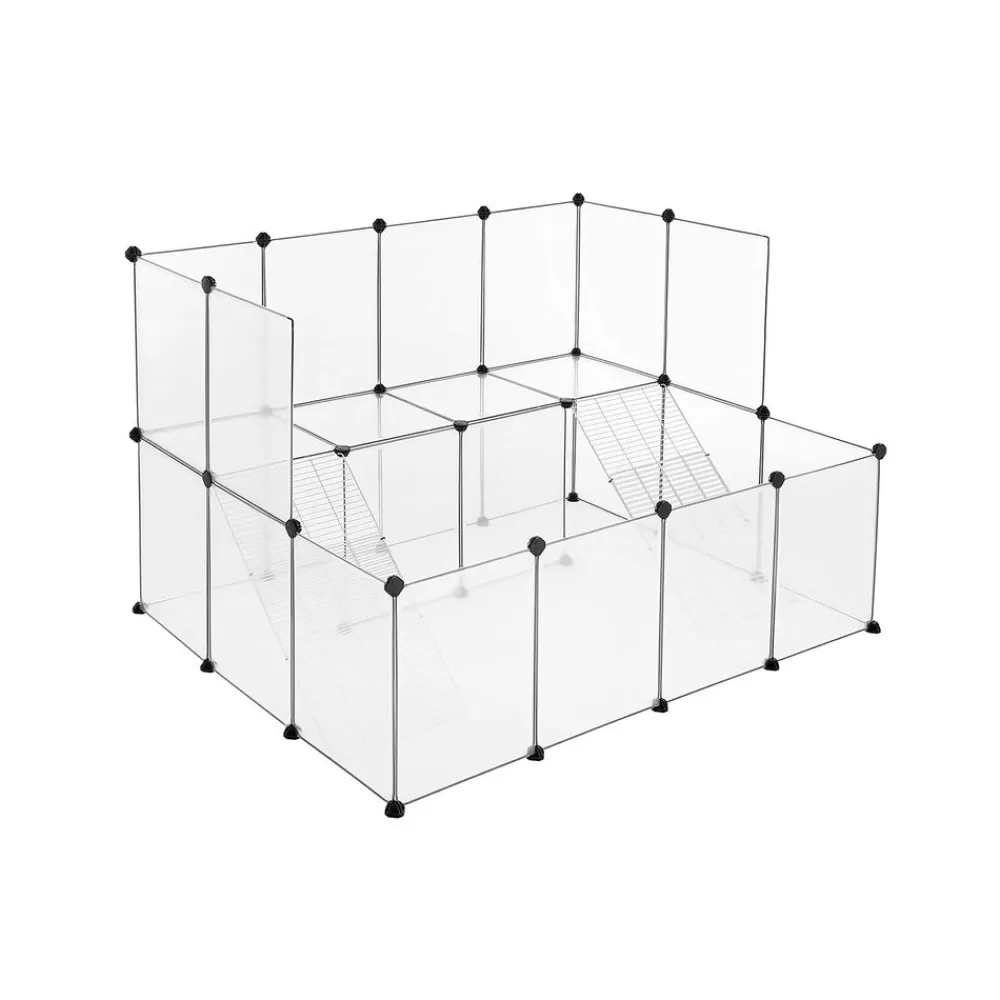 Flash Sale SONGMICS Haustierkäfig für Kleintiere Weiß