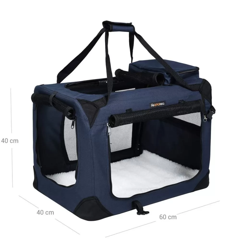 haustiertransporttasche_blau_m_5.webp Best SONGMICS Haustier-Transporttasche Blau M