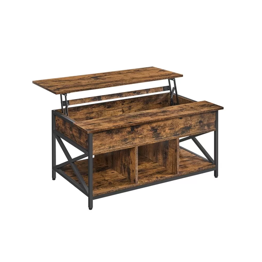 Discount SONGMICS Höhenverstellbarer Kaffeetisch 60 x 100 x (48-62) cm