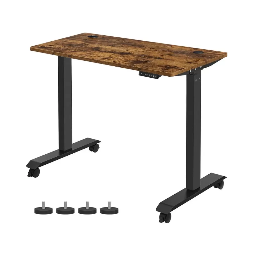 Clearance SONGMICS Höhenverstellbarer Schreibtisch mit 60 x 120 cm Platte