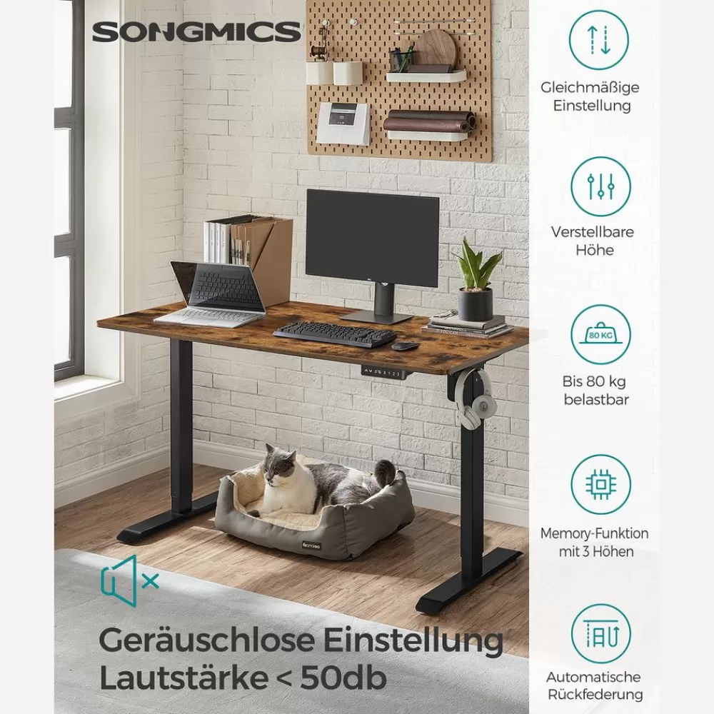 Shop SONGMICS Höhenverstellbarer Schreibtisch mit Memory-Funktion