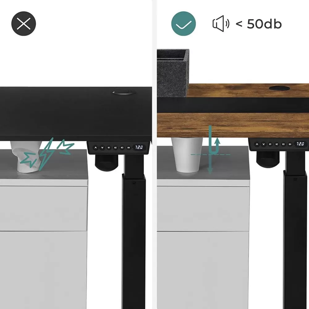 hhenverstellbarer_schreibtisch_vintagebraunschwarz_6-1.webp Online SONGMICS Höhenverstellbarer Schreibtisch Vintagebraun-Schwarz