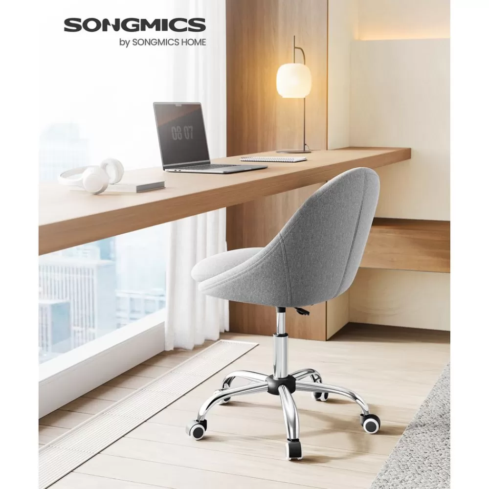 Outlet SONGMICS Höhenverstellbarer Schreibtischstuhl grau