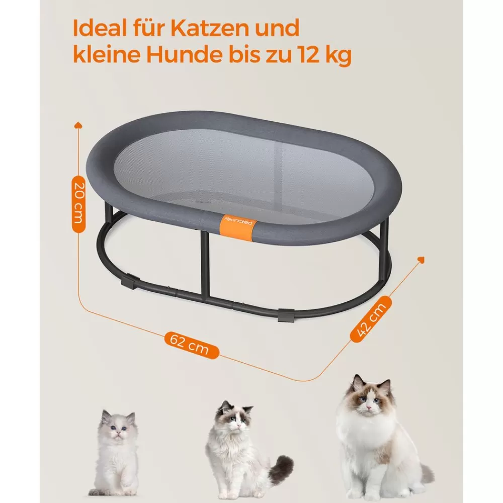 hngematte_fr_katzen_und_hunde_bis_kg_14.webp Sale SONGMICS Hängematte für Katzen und Hunde bis 8kg Grau