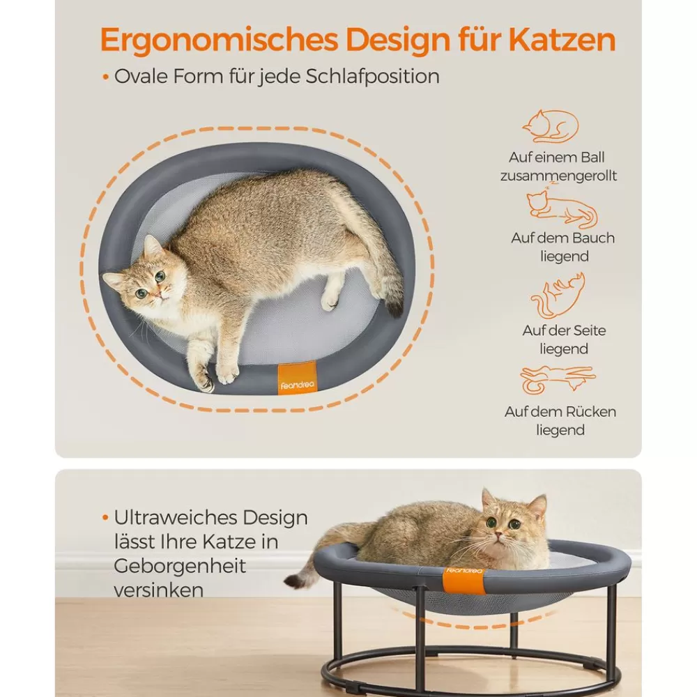 hngematte_fr_katzen_und_hunde_bis_kg_3.webp Sale SONGMICS Hängematte für Katzen und Hunde bis 8kg Grau