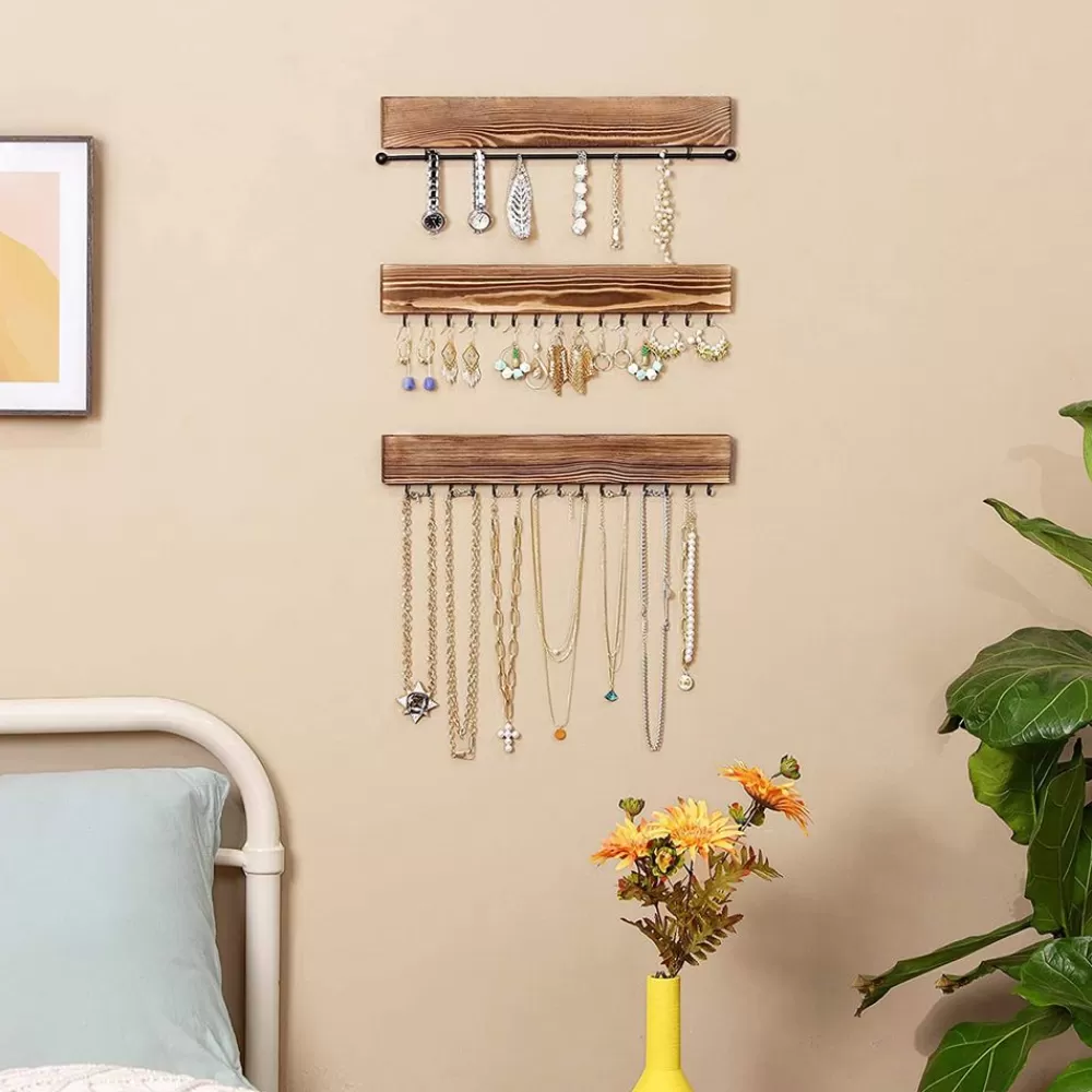 Fashion SONGMICS Hängender Schmuck-Organizer Schwarz