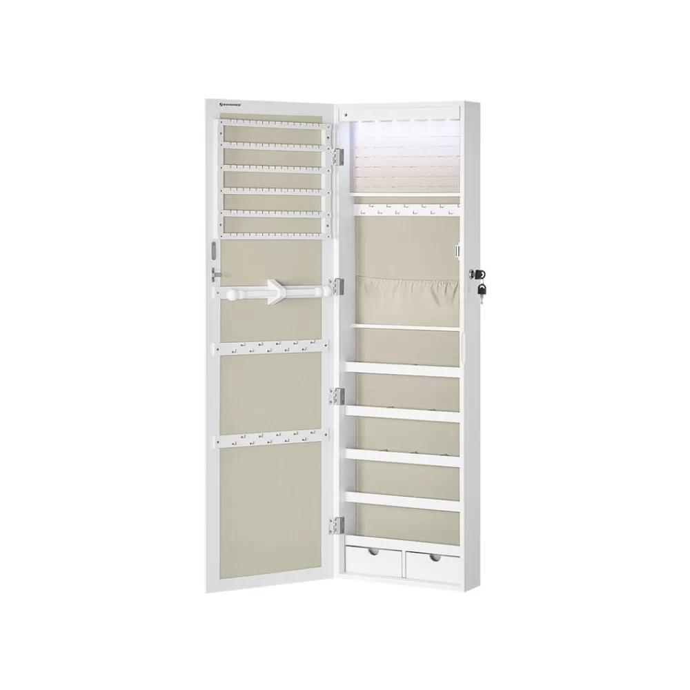 Hot SONGMICS Hängender Schmuckschrank zur Wandmontage