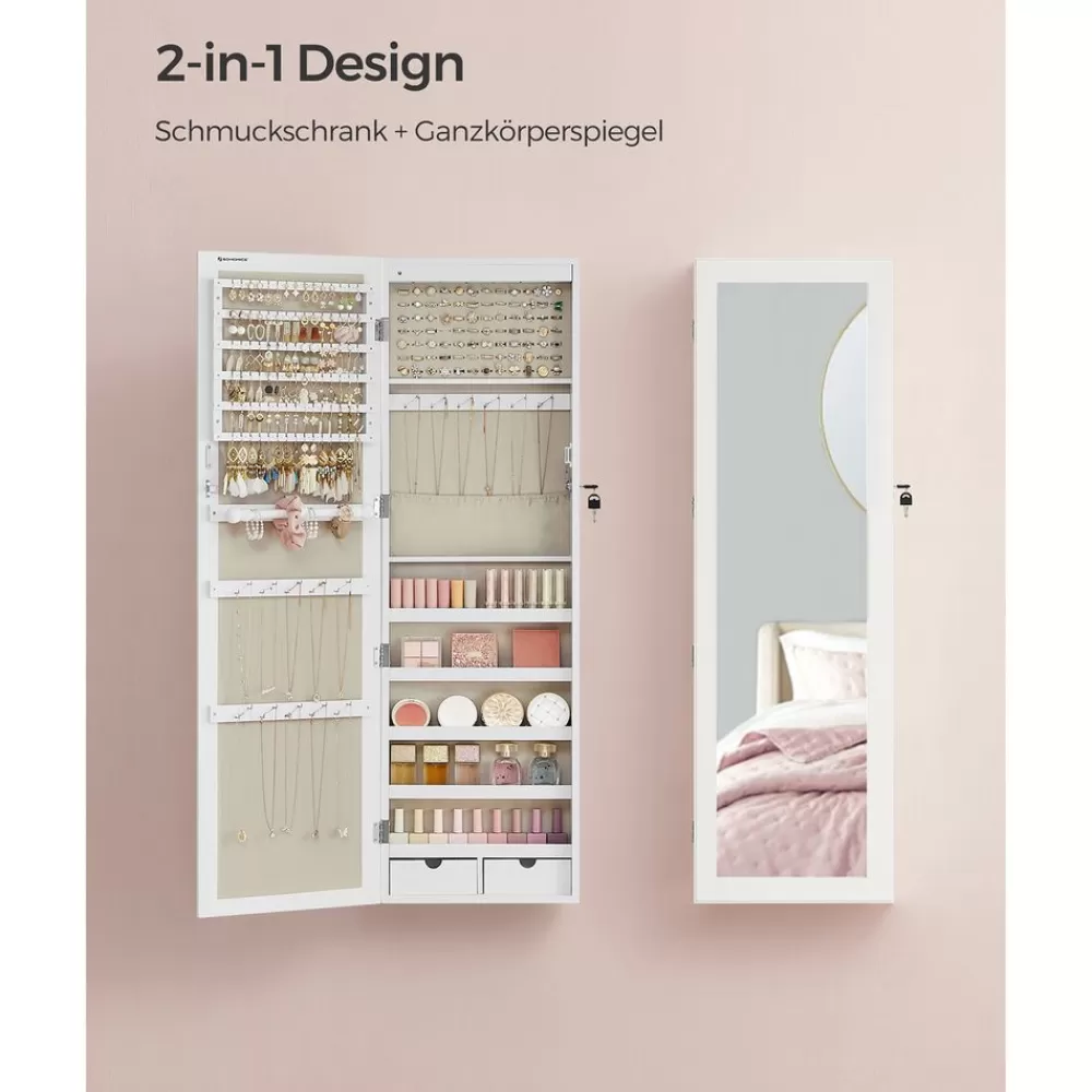 hngender_schmuckschrank_zur_wandmontage_3.webp Hot SONGMICS Hängender Schmuckschrank zur Wandmontage