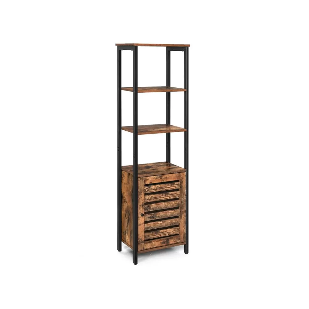 New SONGMICS Hochschrank mit 4 offenen Ablagen