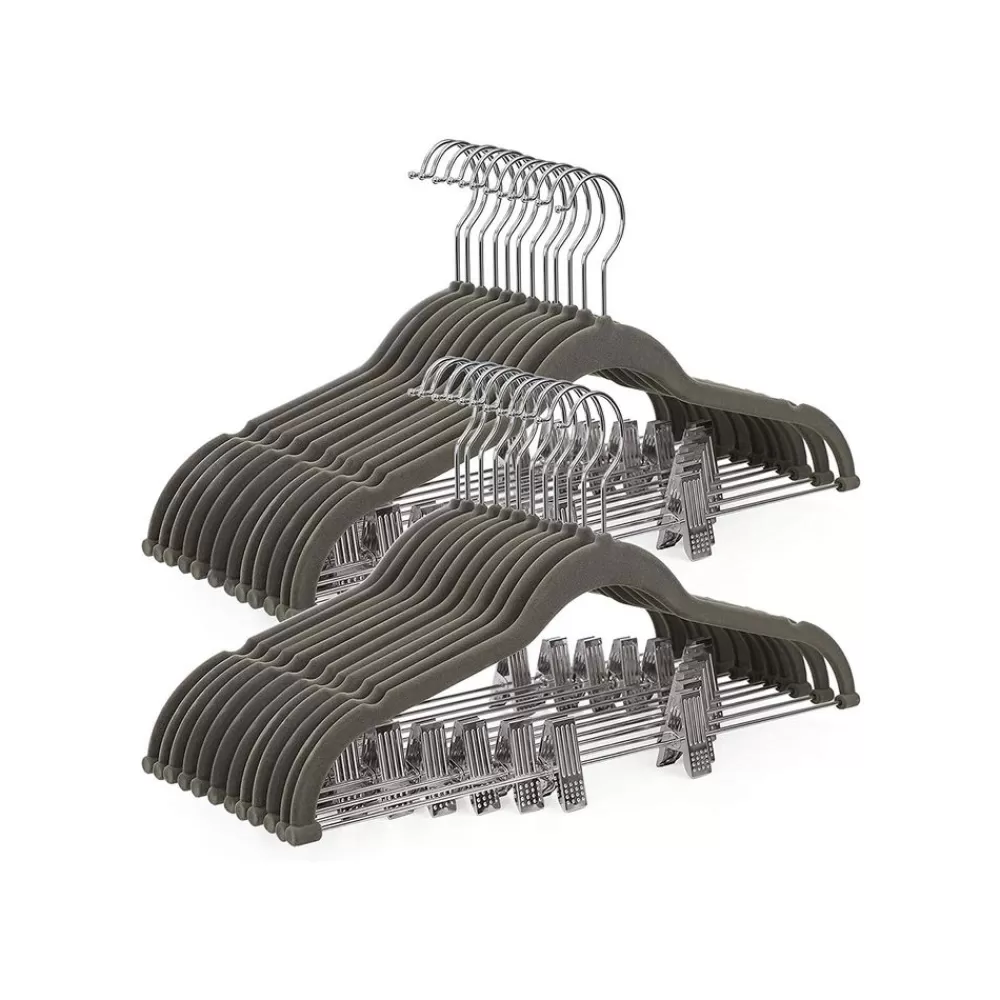 Flash Sale SONGMICS Hosenbügel 30 Stück Grau