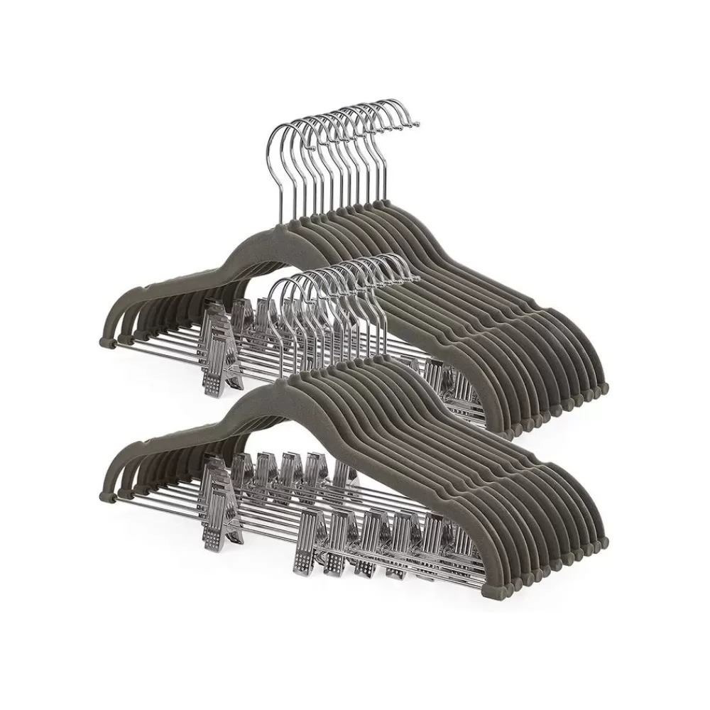 Flash Sale SONGMICS Hosenbügel 30 Stück Grau