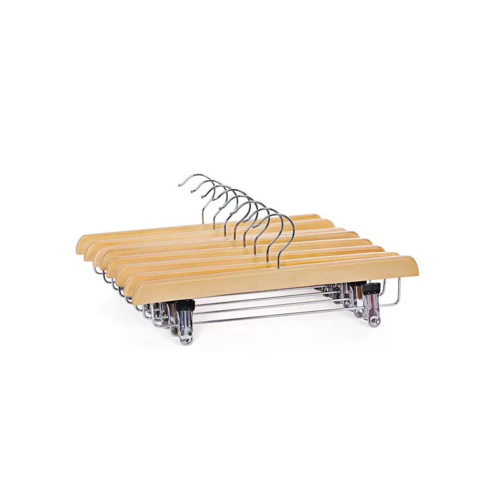 Sale SONGMICS Hosenbügel Schimaholz 8 Stück