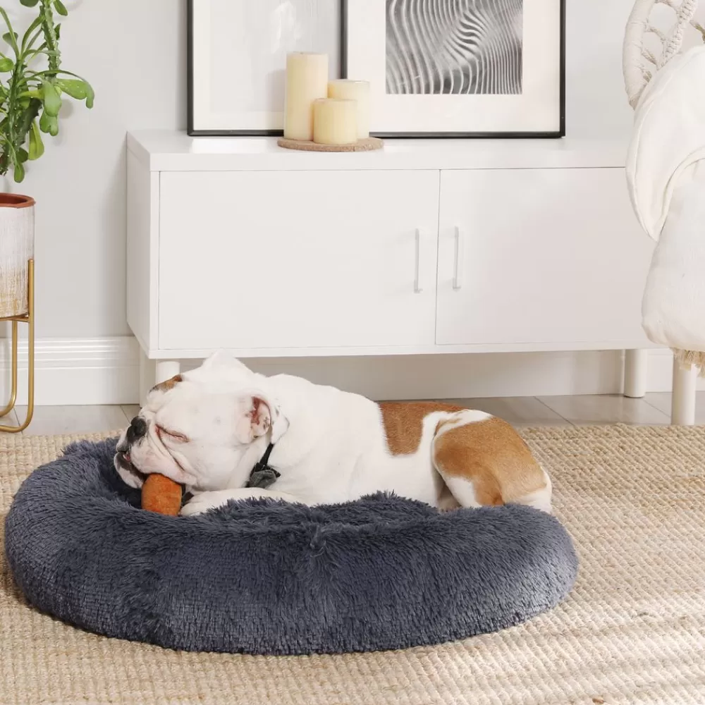 Store SONGMICS Hundebett Ø 80 cm weich gepolstert
